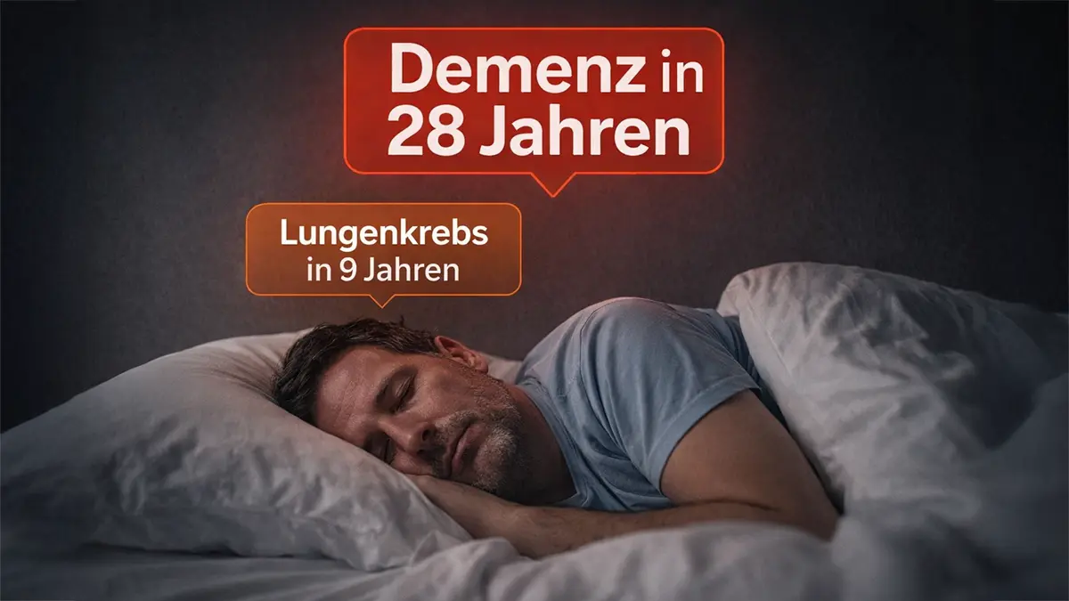 Ein Mann schläft und wird analysiert